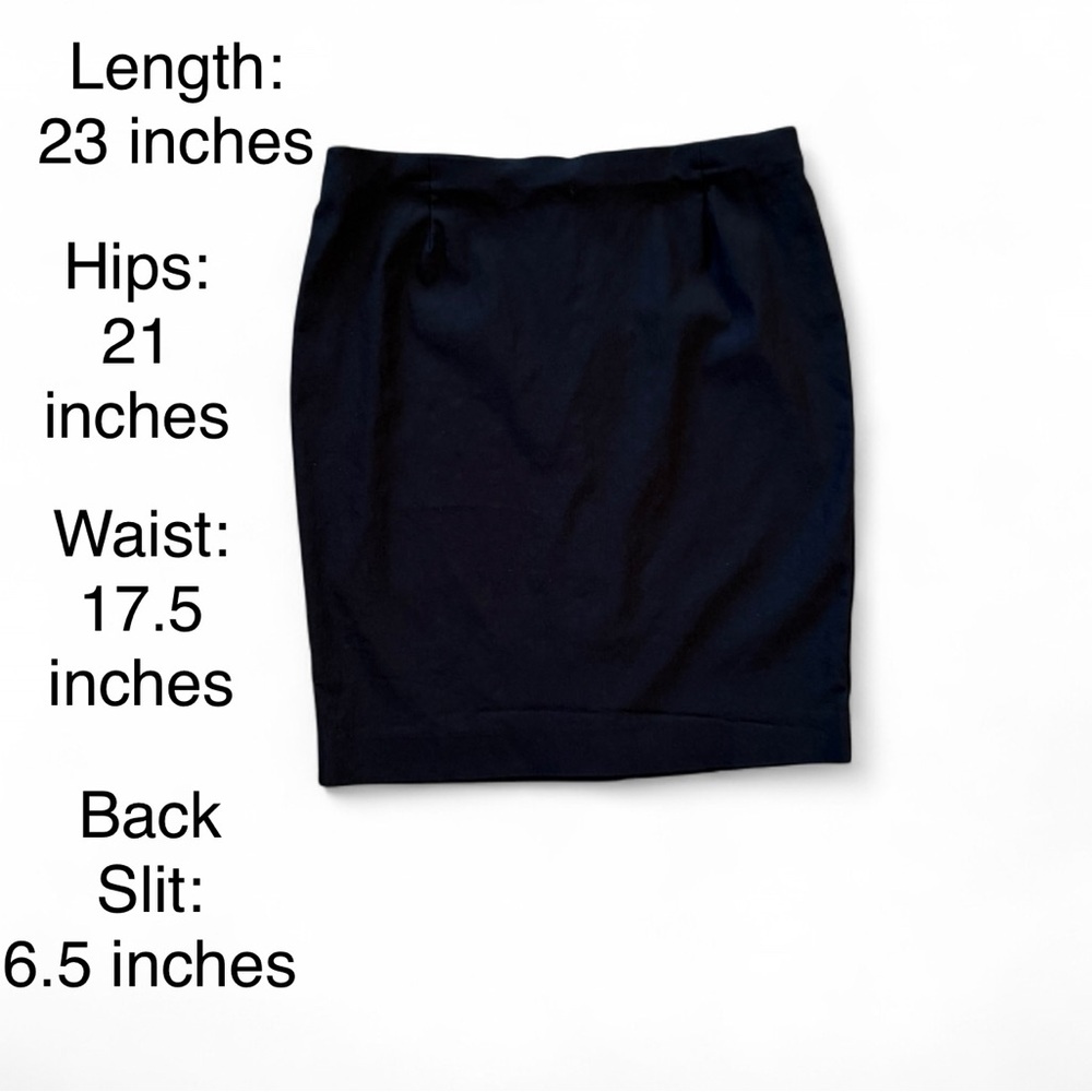 Charter Club Black Pencil Skirt - Size 12 - Picture 3 of 10